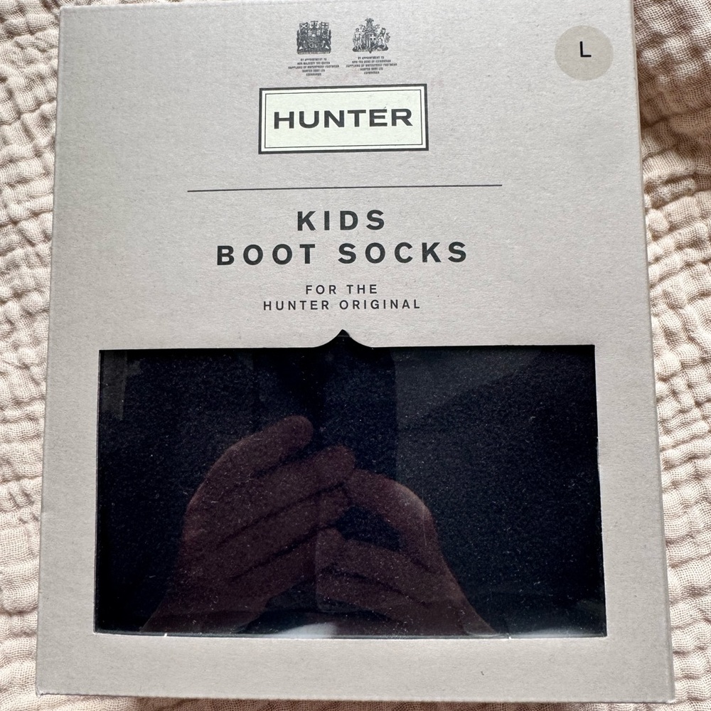 Hunter Kids Black Space themed Boot Socks size L